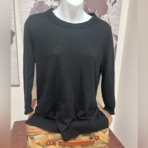 J. Crew Merino Wool Blend Sweater Size Medium black